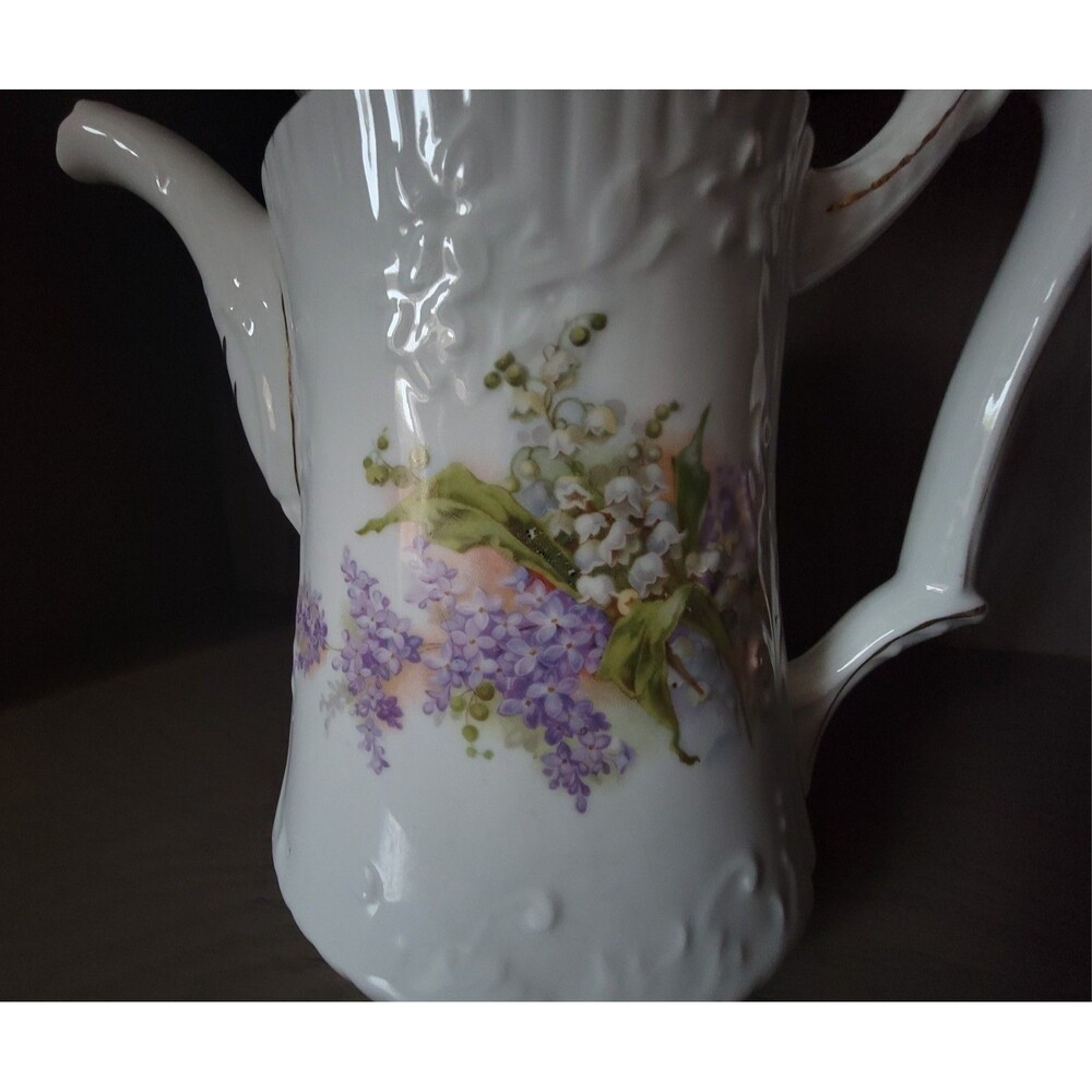 Vintage Floral Teapot Coffee Pot European Style 11" Retro Grannycore Victorian - Picture 5 of 8